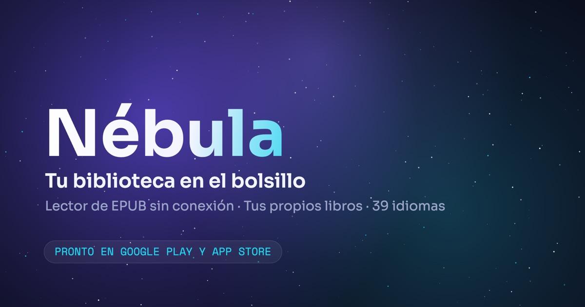 Imagen social Open Graph de la web de Nébula: la identidad cósmica en formato apaisado.