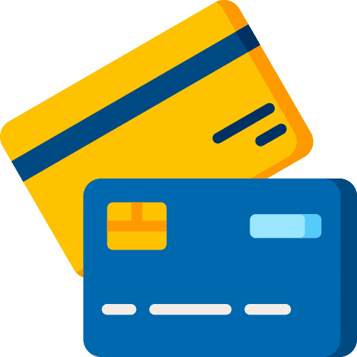 Tarjeta del método de compra Credicard Pagos débito